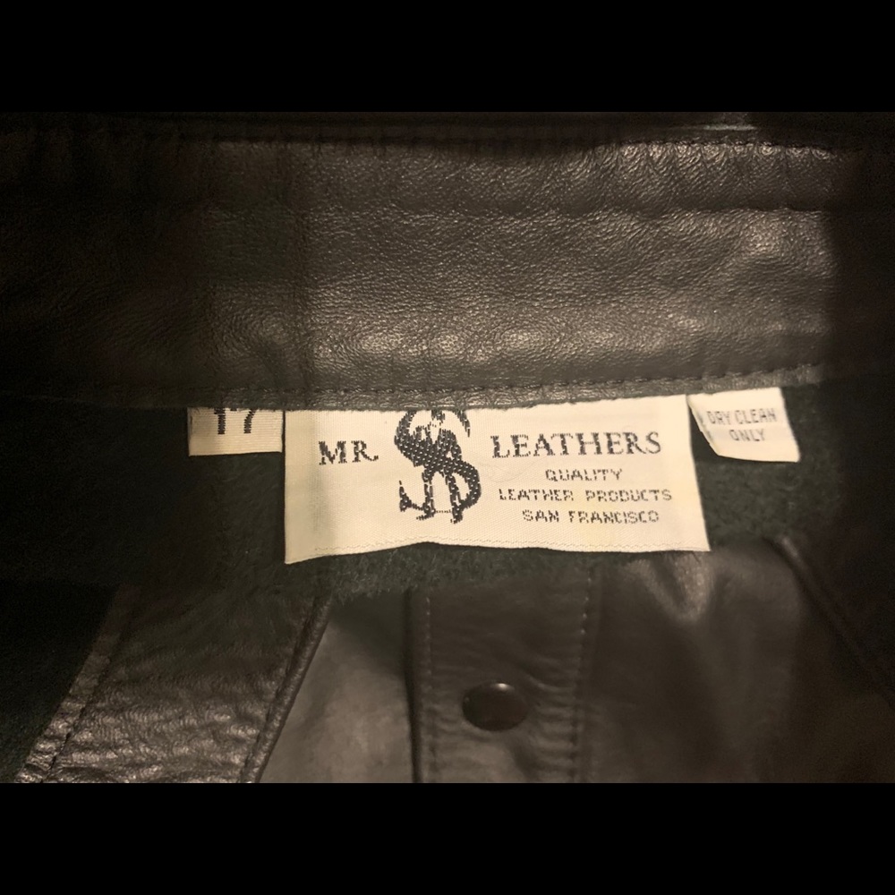 Mr. S. Leather Long Sleeve Police Shirt Size L